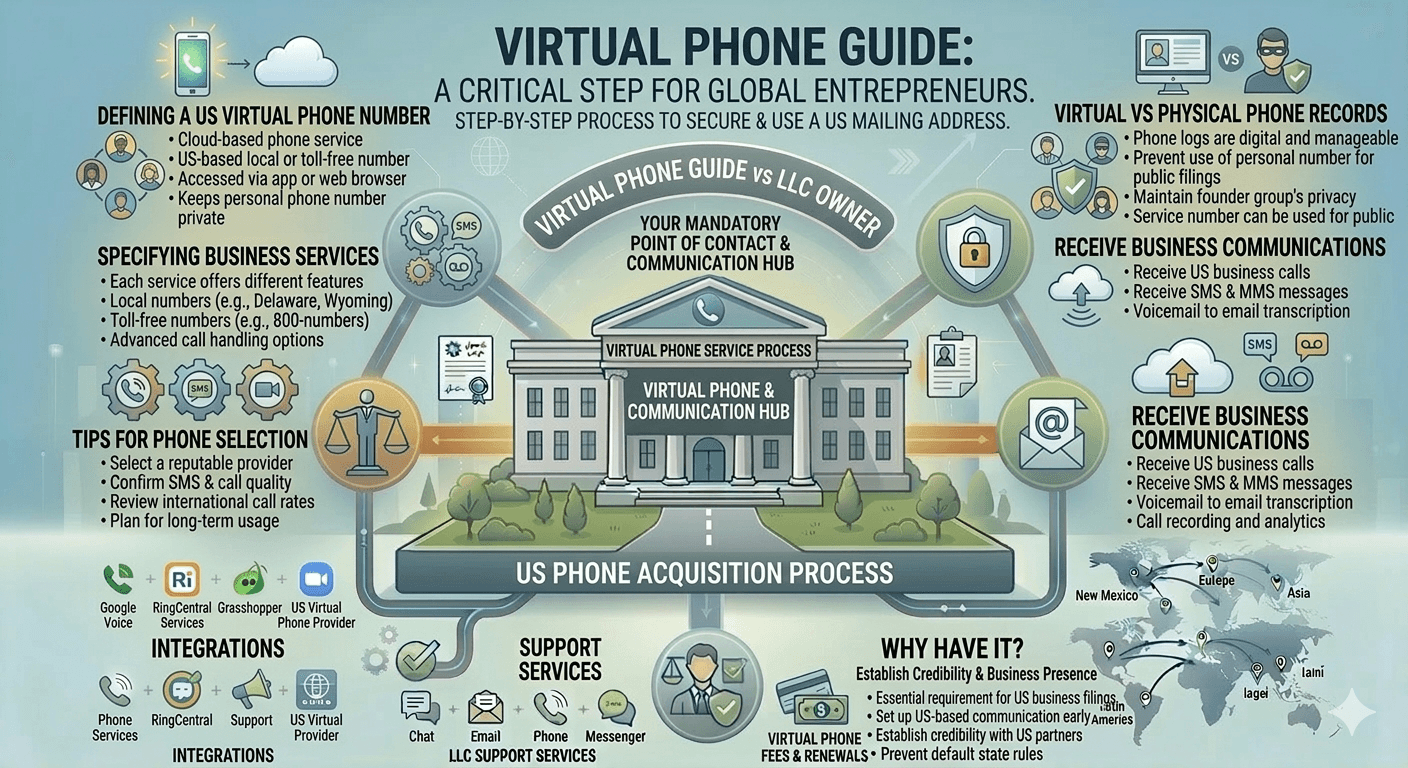 Virtual Phone Service Process for Global Entrepreneurs